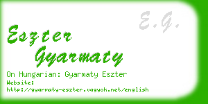 eszter gyarmaty business card